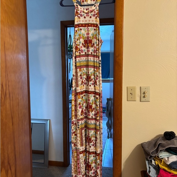 H&M Red Sleeveless Spaghetti Strap Maxi Sundress - Picture 1 of 9